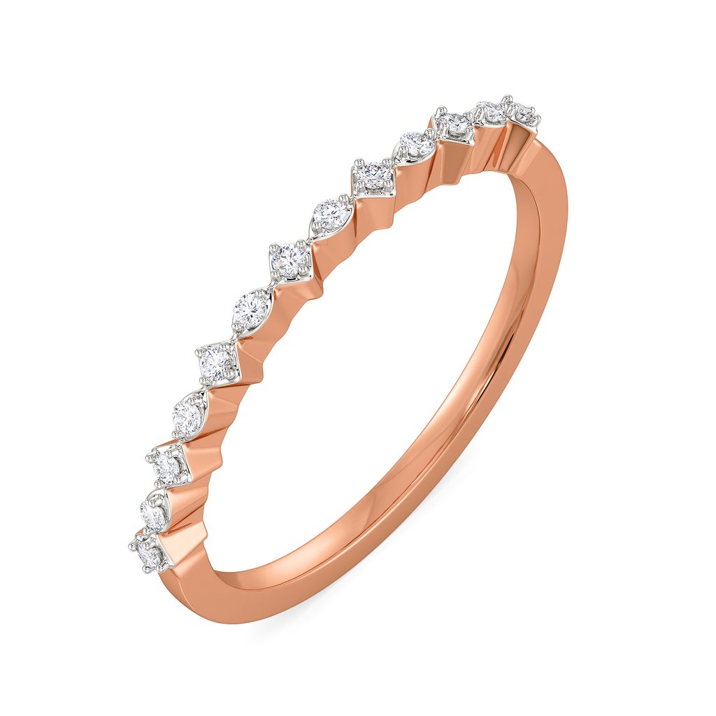 Rhomb Rosettes Diamond Rings