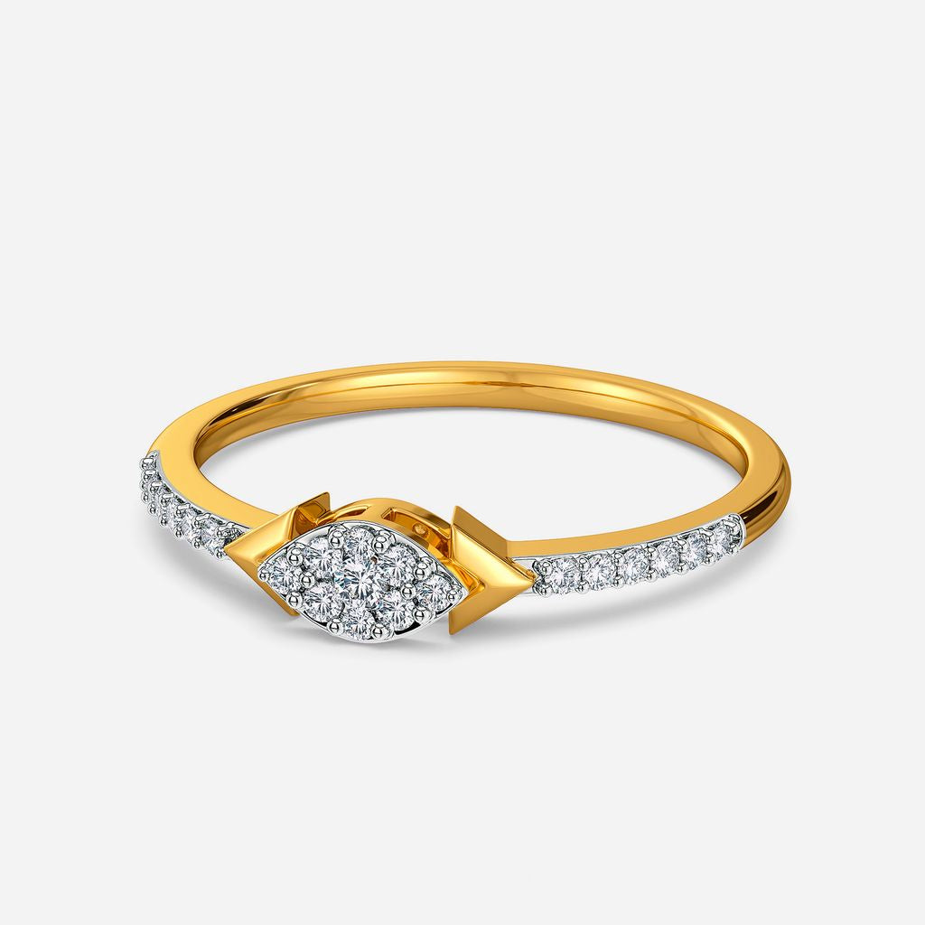 Leafy Leisure Diamond Rings