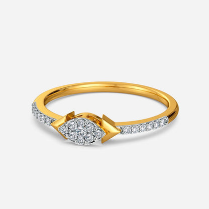 Leafy Leisure Diamond Rings