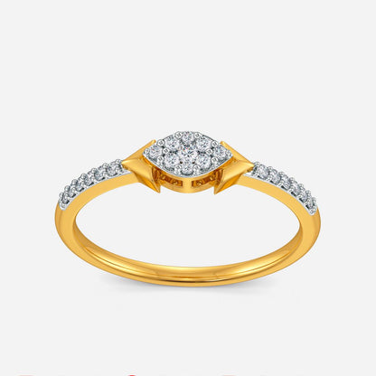 Leafy Leisure Diamond Rings