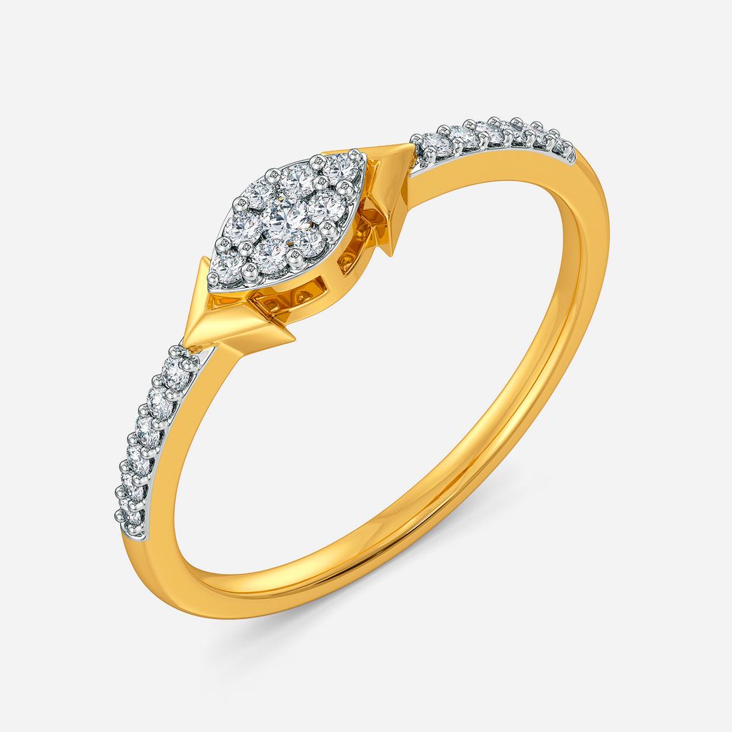 Leafy Leisure Diamond Rings