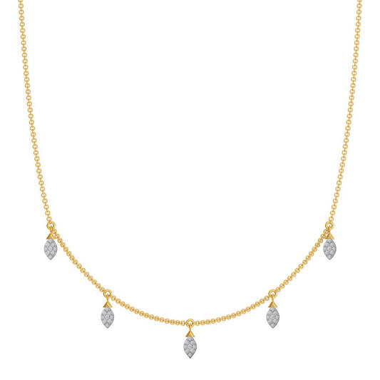 Leafy Leisure Diamond Necklaces