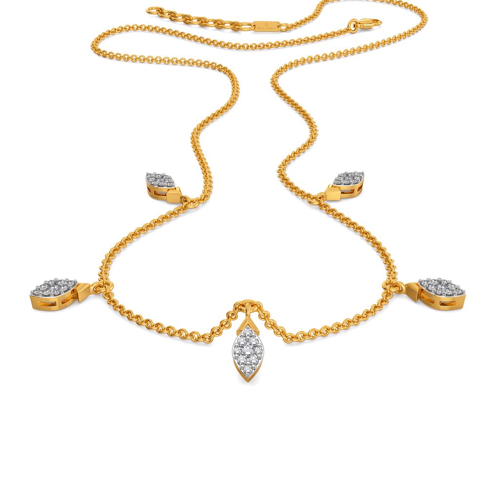 Leafy Leisure Diamond Necklaces