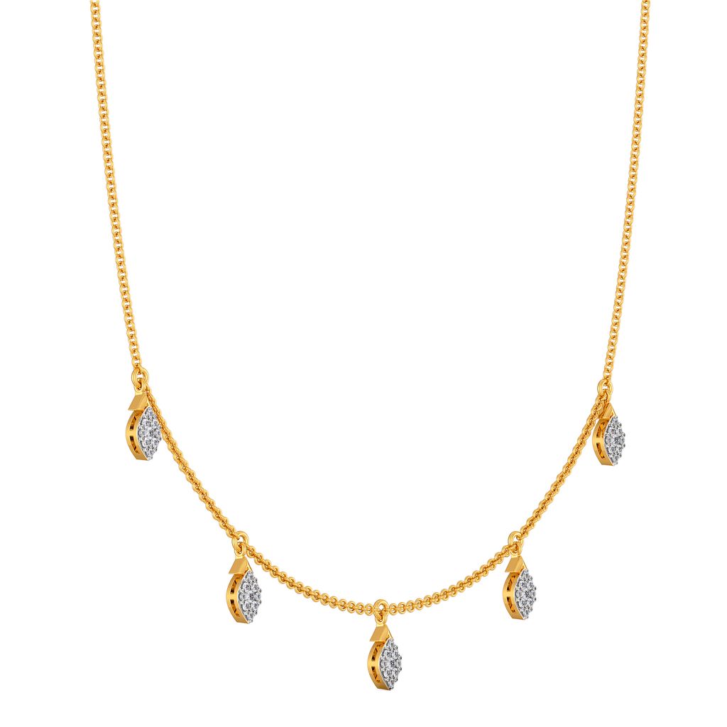 Leafy Leisure Diamond Necklaces