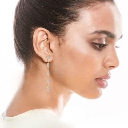 Modern Revival Diamond Earrings