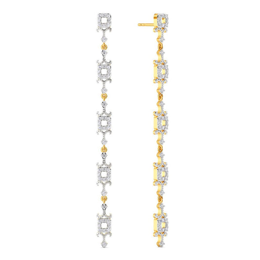 Modern Revival Diamond Earrings