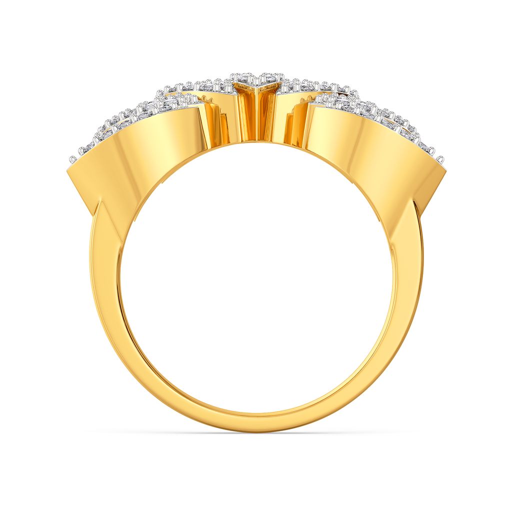 Half Abloom Diamond Rings