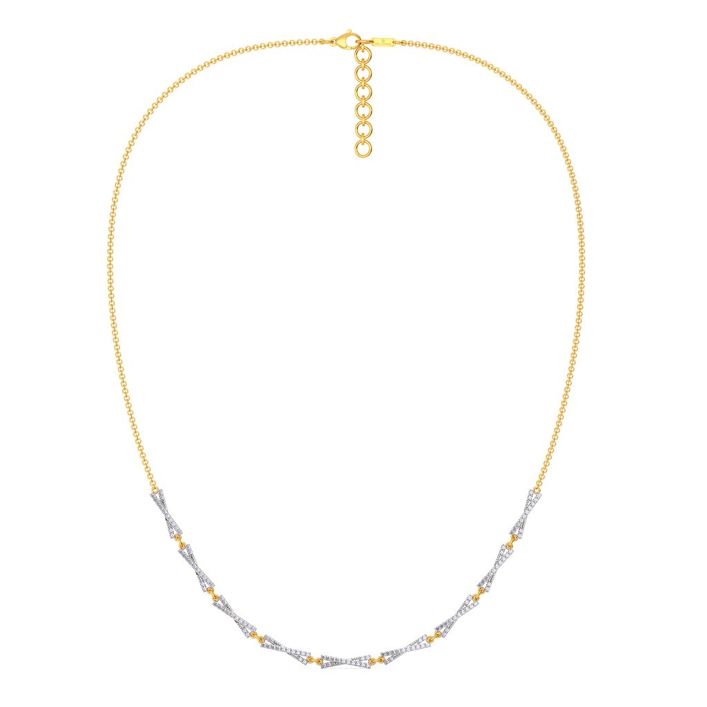 Rows of Bows Diamond Necklaces