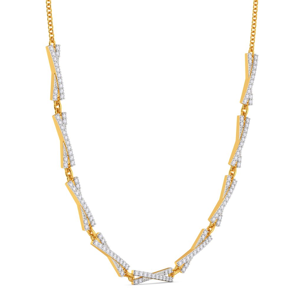 Rows of Bows Diamond Necklaces