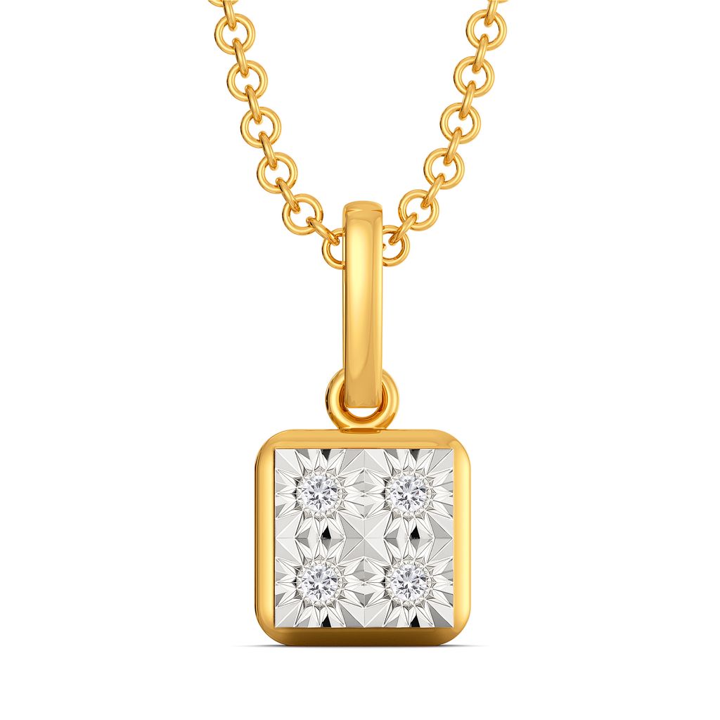 Boxy Banter Diamond Pendants