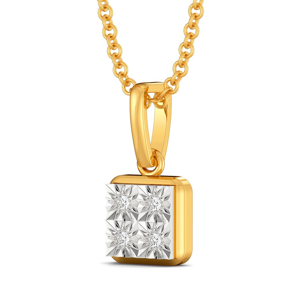 Boxy Banter Diamond Pendants