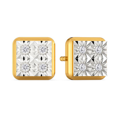 Boxy Banter Diamond Earrings