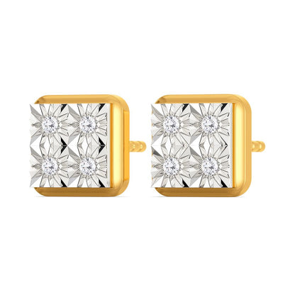 Boxy Banter Diamond Earrings