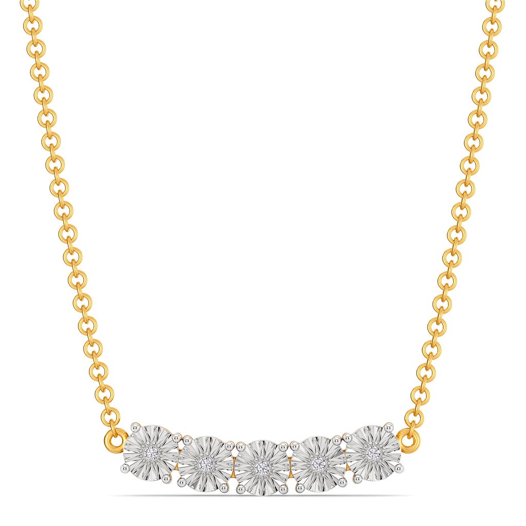 Twinkle Orbs Diamond Necklaces