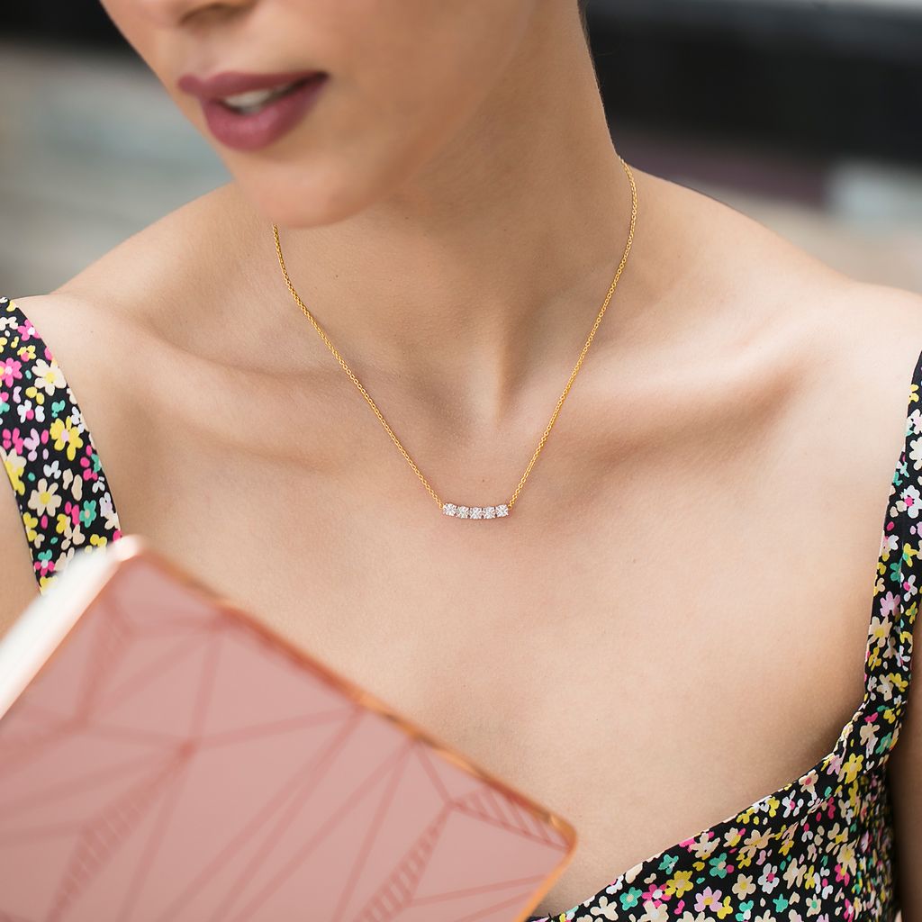 Twinkle Orbs Diamond Necklaces