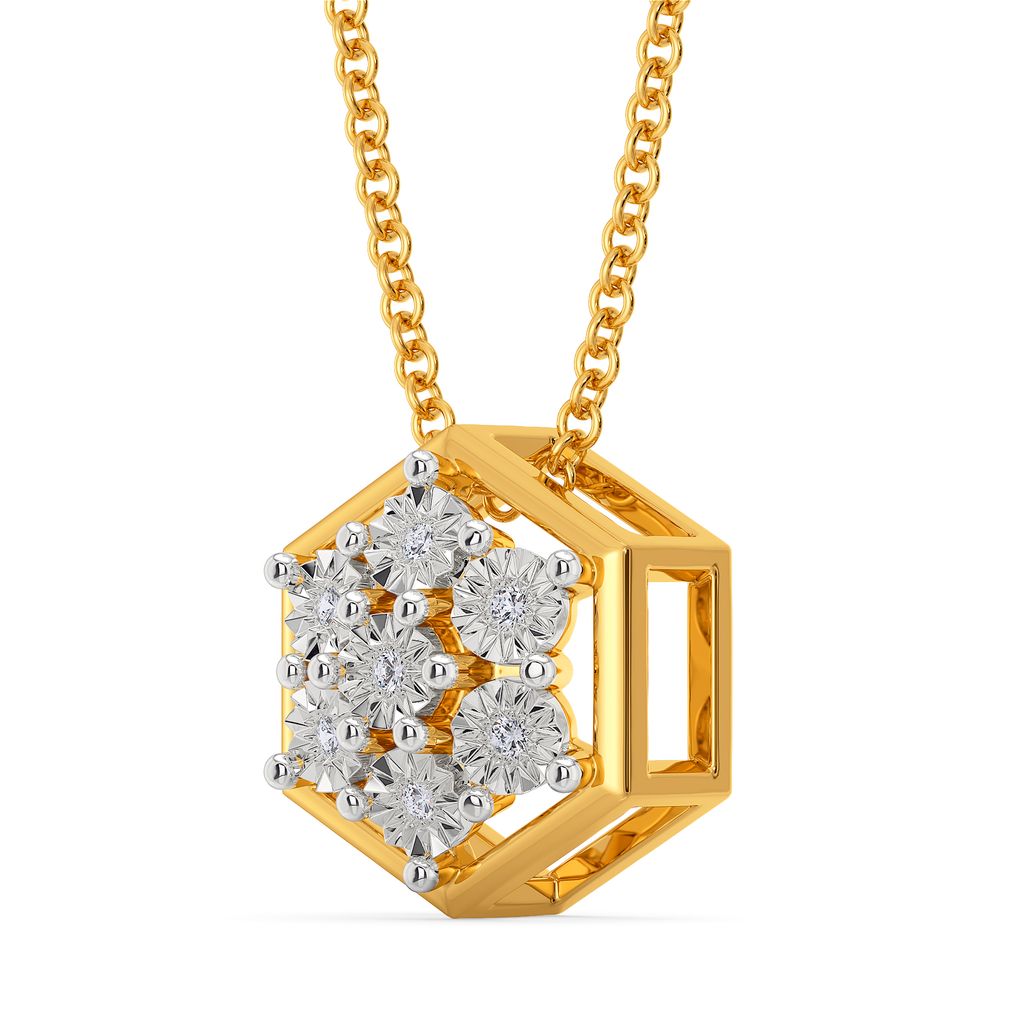 Ringed Radiance Diamond Pendants