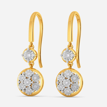 Dazzle N Loop Diamond Earrings