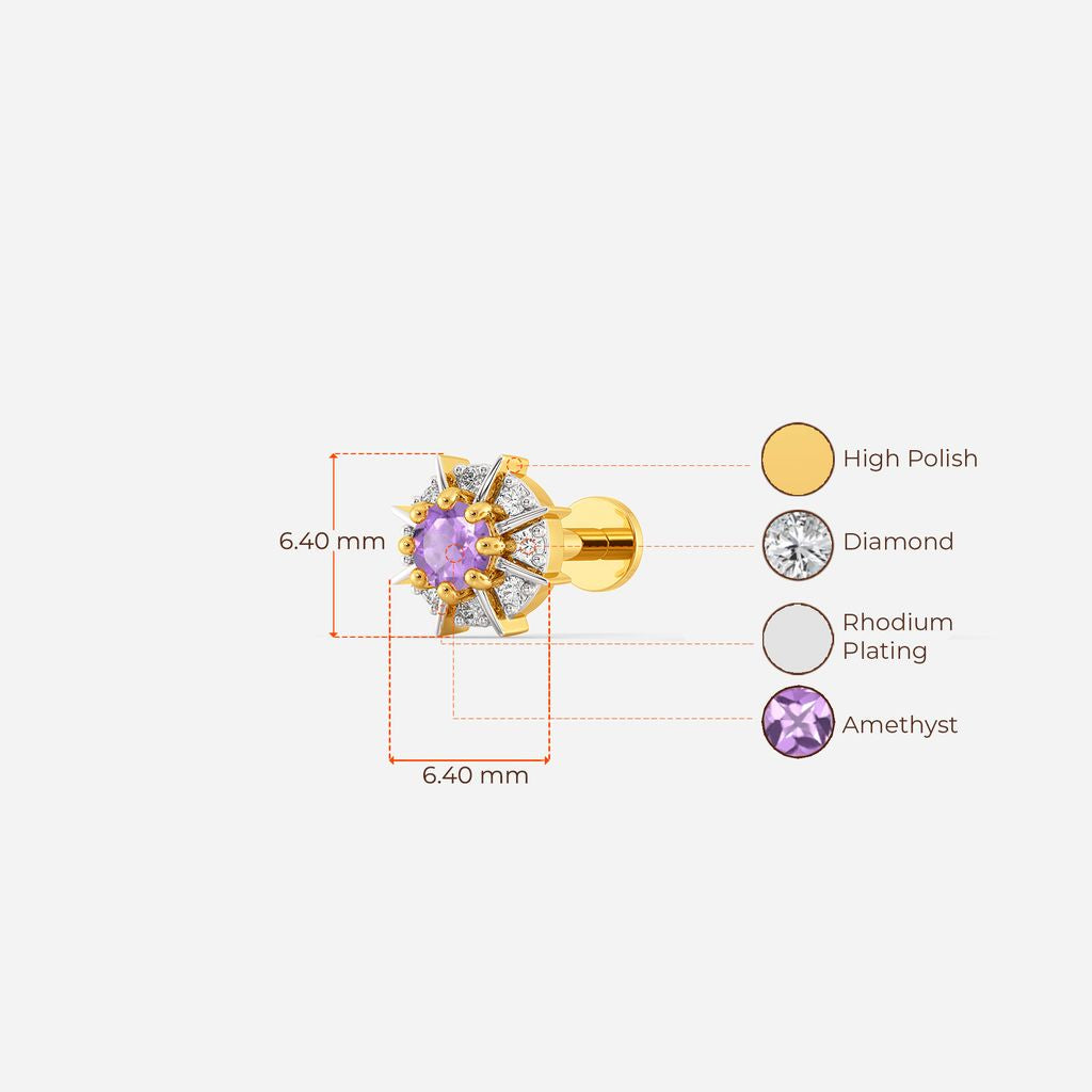 Circle the Drama Diamond Earrings