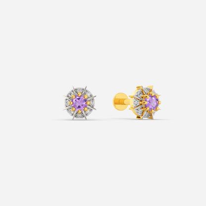 Circle the Drama Diamond Earrings