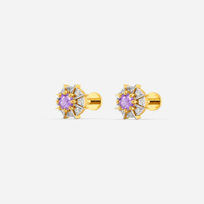 Circle the Drama Diamond Earrings