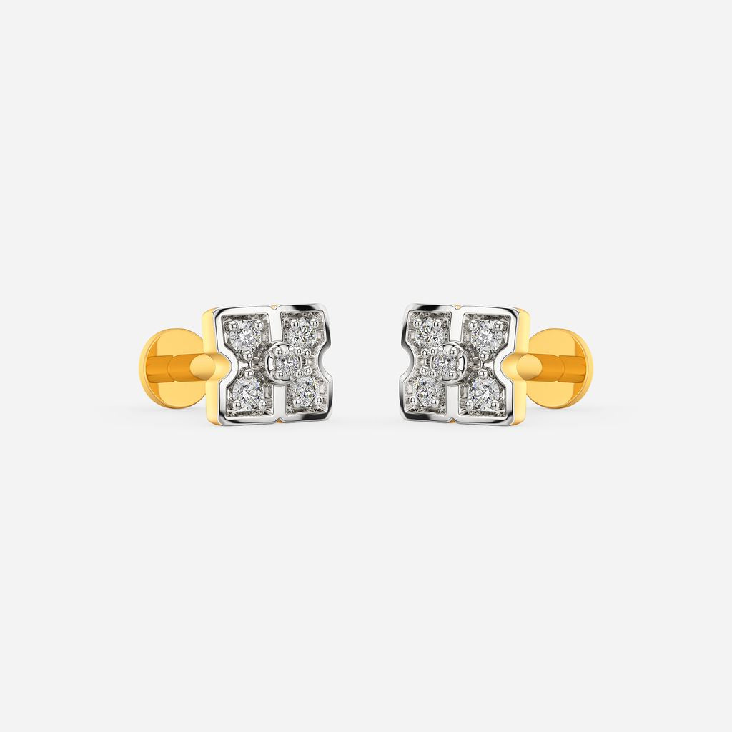 Double Trouble Diamond Earrings