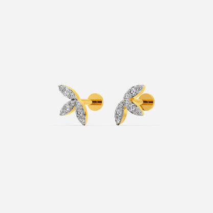 Blinging Petals Diamond Earrings