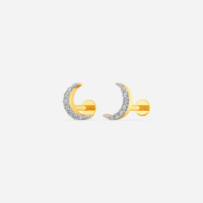Talking to the Moon Diamond Earrings