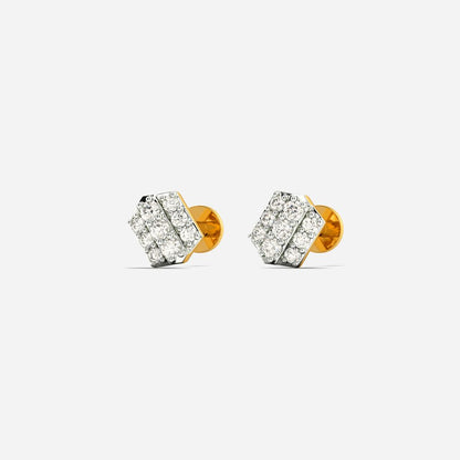Spotted N Dotted Diamond Earrings