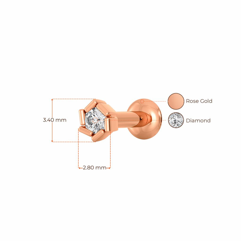 Rose Coterie Diamond Nose Pins