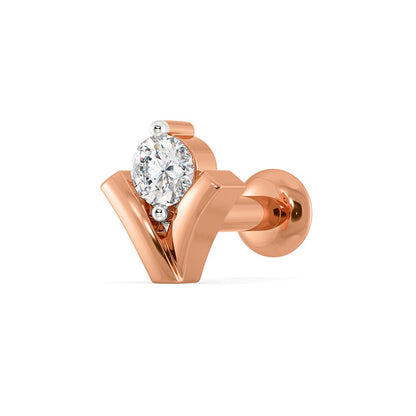 V for Vacay Diamond Nose Pins