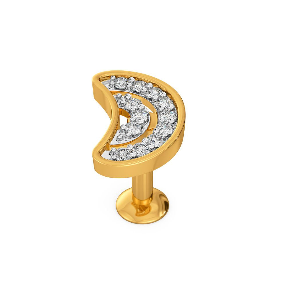 Moon Swoon Diamond Nose Pins