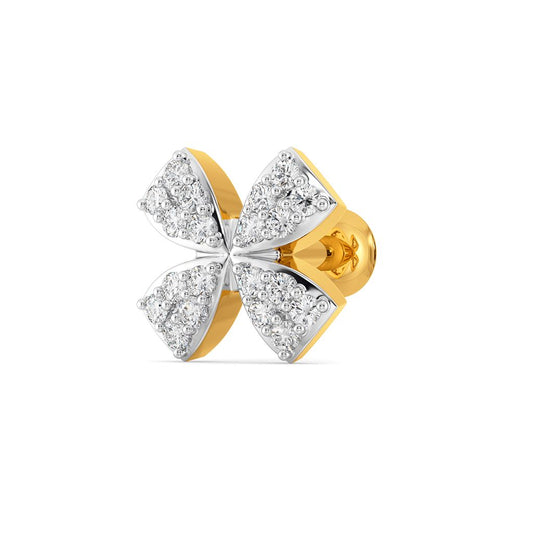 Bow So Floral Diamond Nose Pins