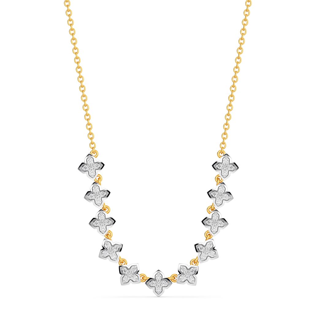 Flower Hour Diamond Necklaces