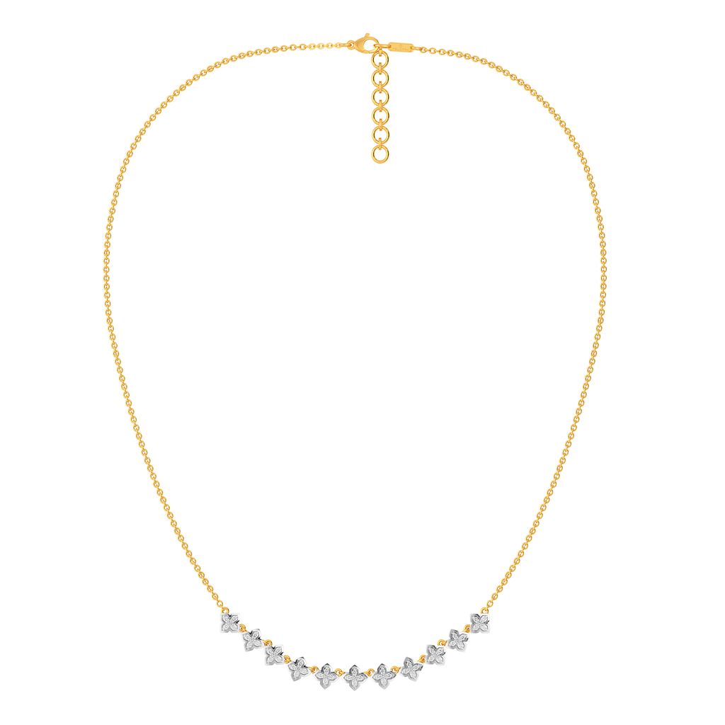 Flower Hour Diamond Necklaces