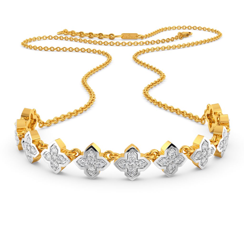 Flower Hour Diamond Necklaces