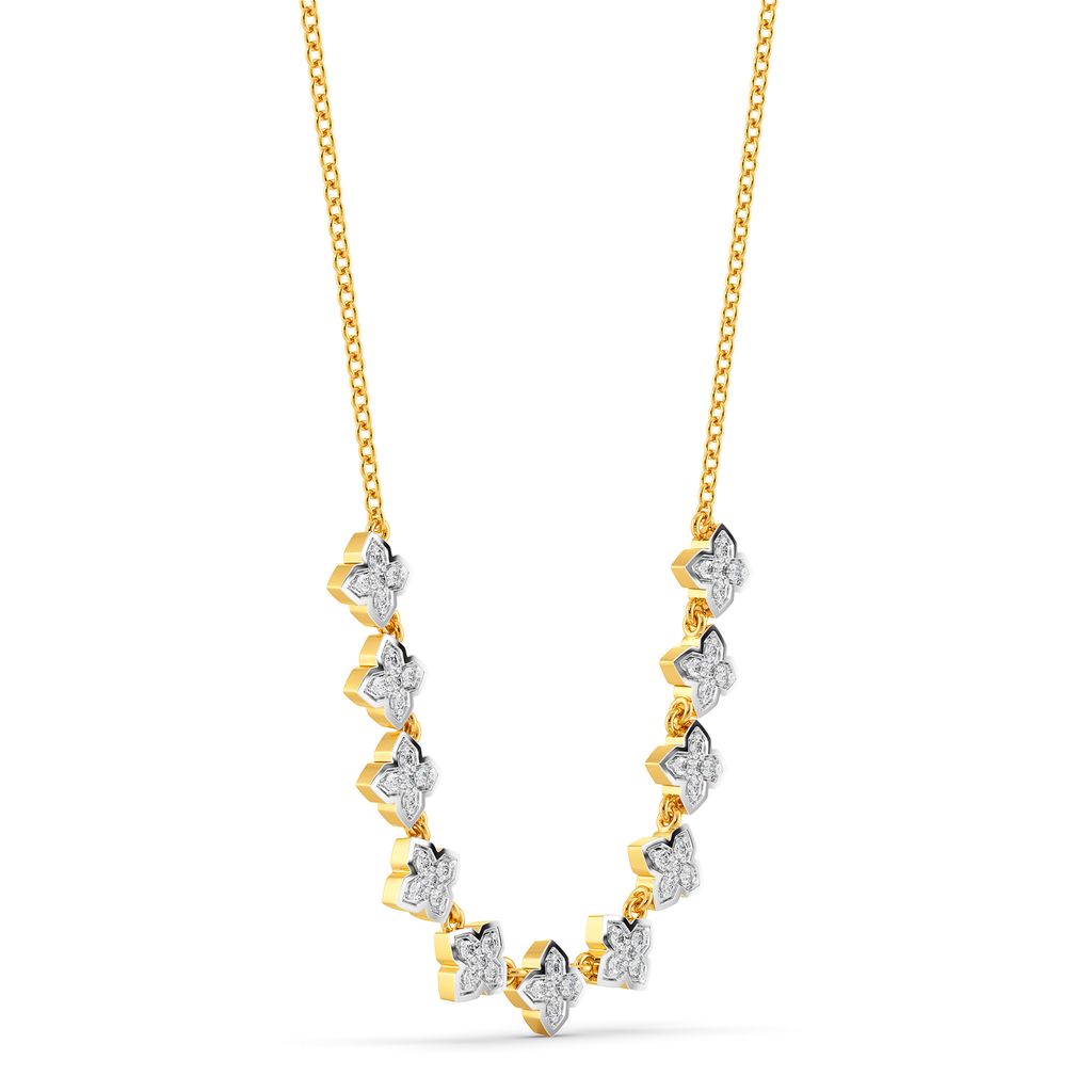 Flower Hour Diamond Necklaces