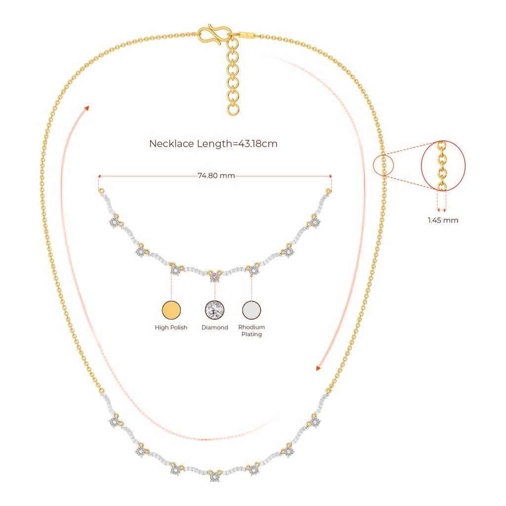 Twinkle Tempo Diamond Necklaces