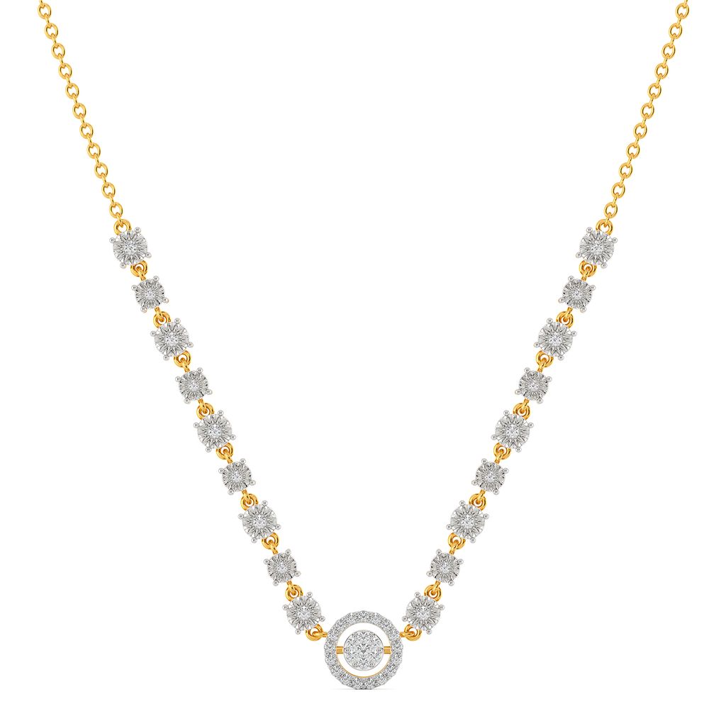 Wink A Wheel Diamond Necklaces