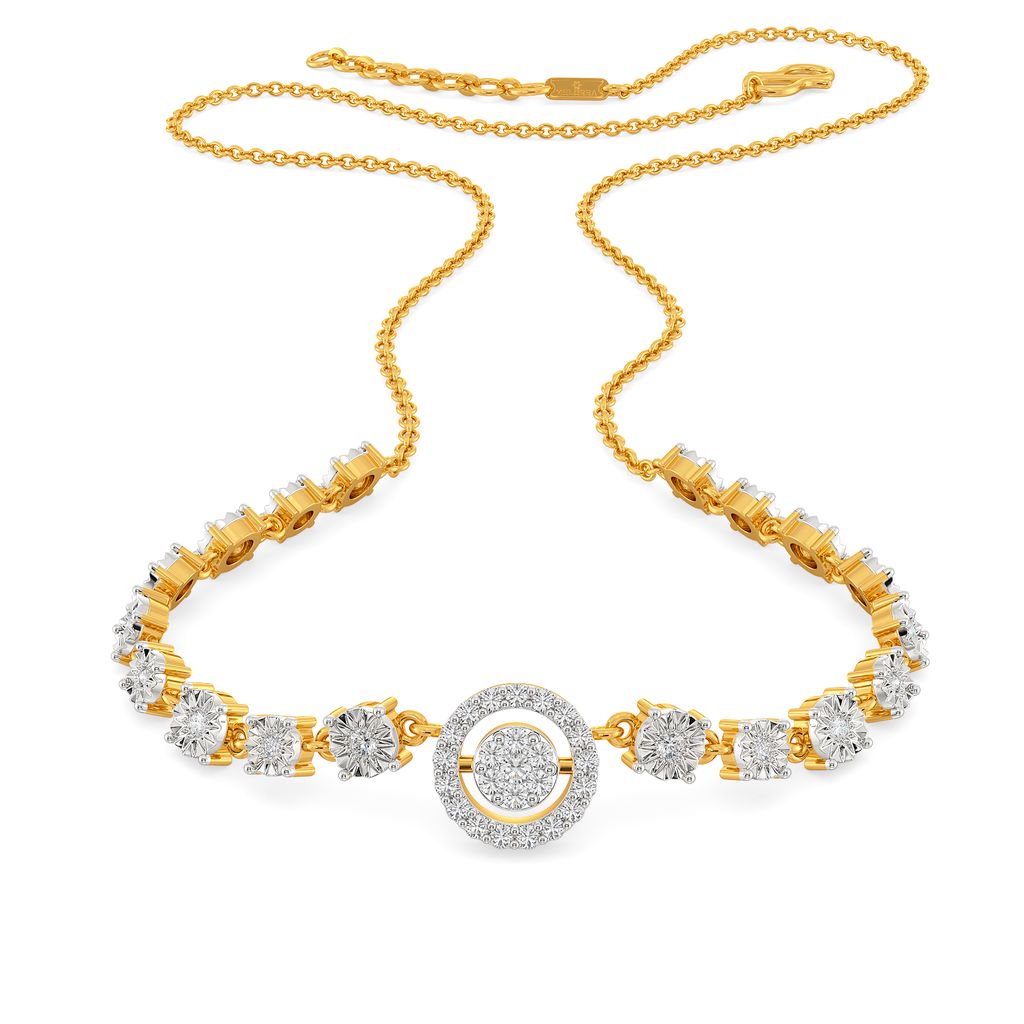 Wink A Wheel Diamond Necklaces