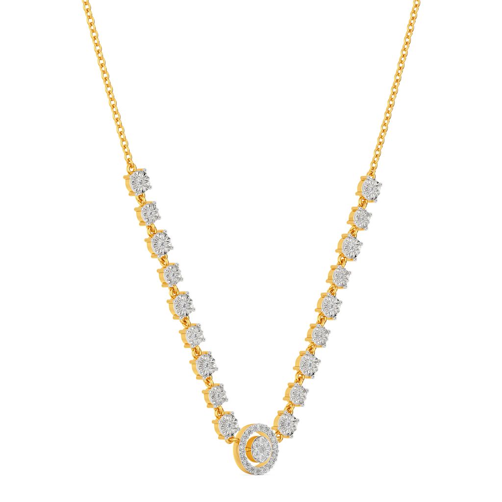 Wink A Wheel Diamond Necklaces