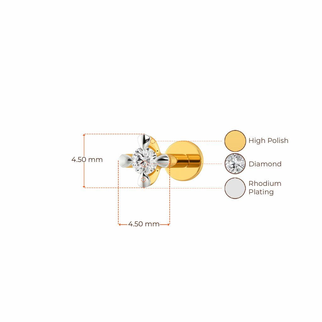 Four Story Diamond Earrings