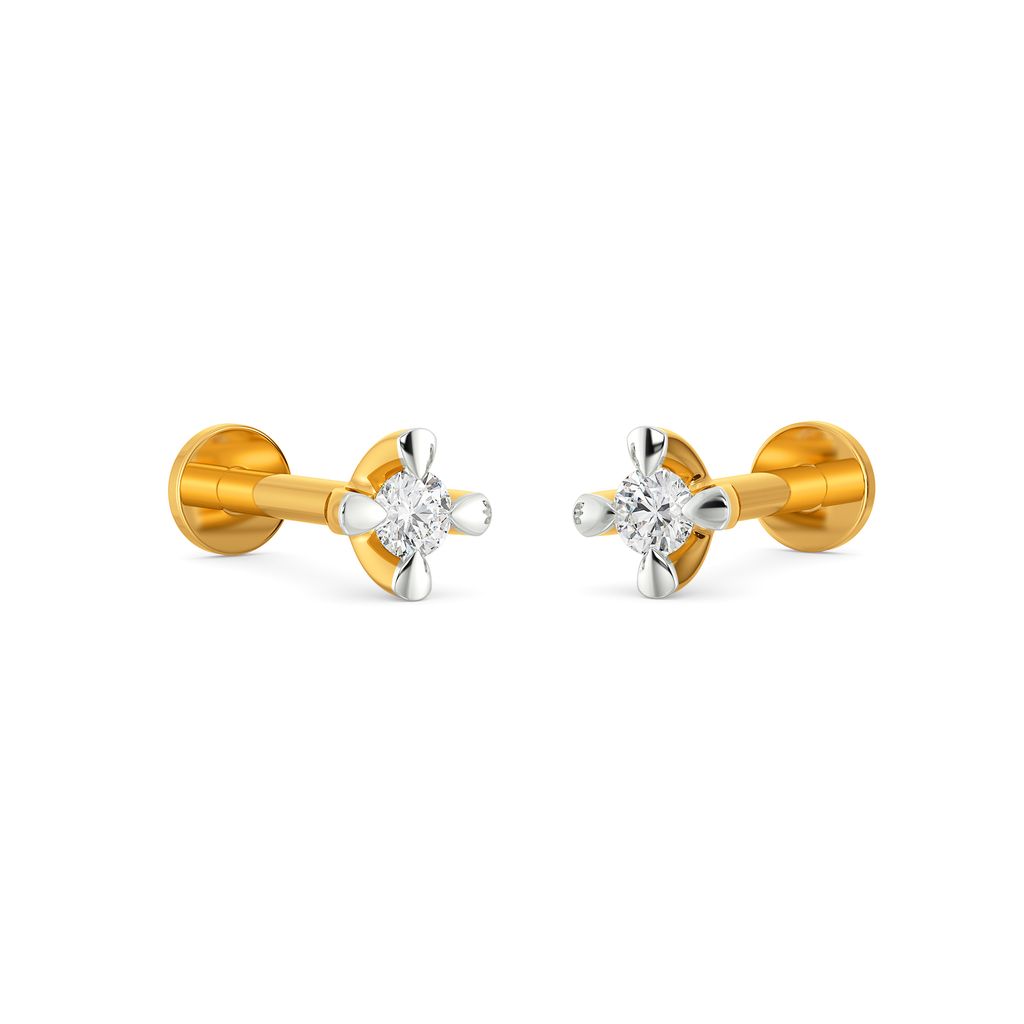 Four Story Diamond Earrings