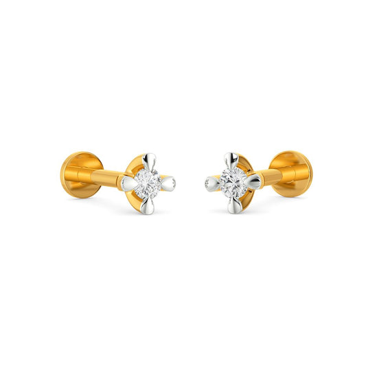 Four Story Diamond Earrings