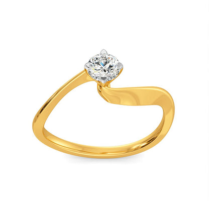 Waves of Love Diamond Rings