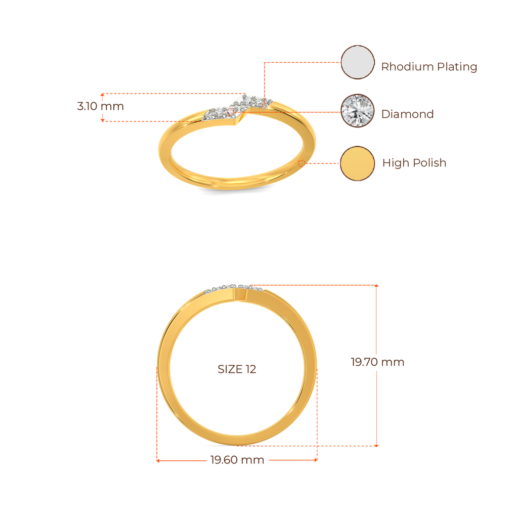 Crossy Nods Diamond Rings