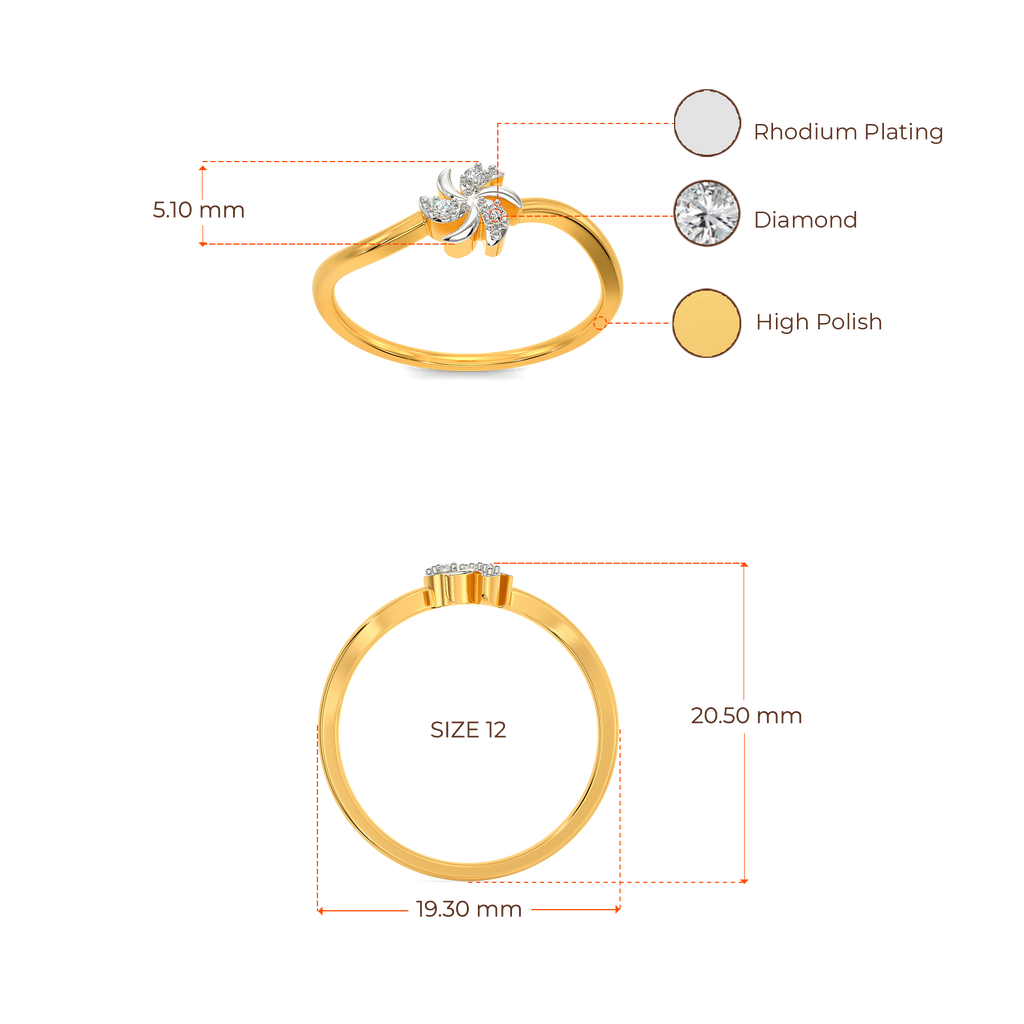 Fleur Gag Diamond Rings