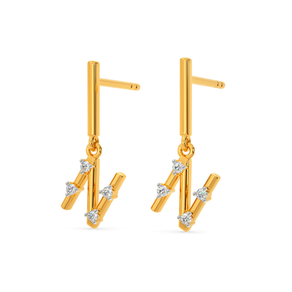 Never Back Down Diamond Earrings