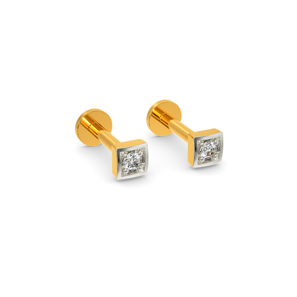 So Squared Diamond Earrings