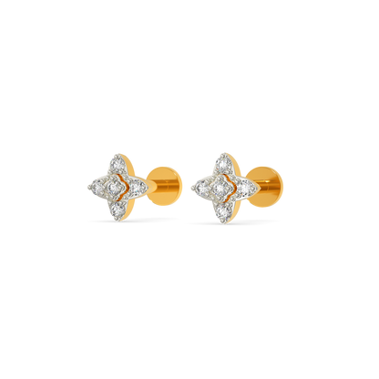 Floral Fun Diamond Earrings