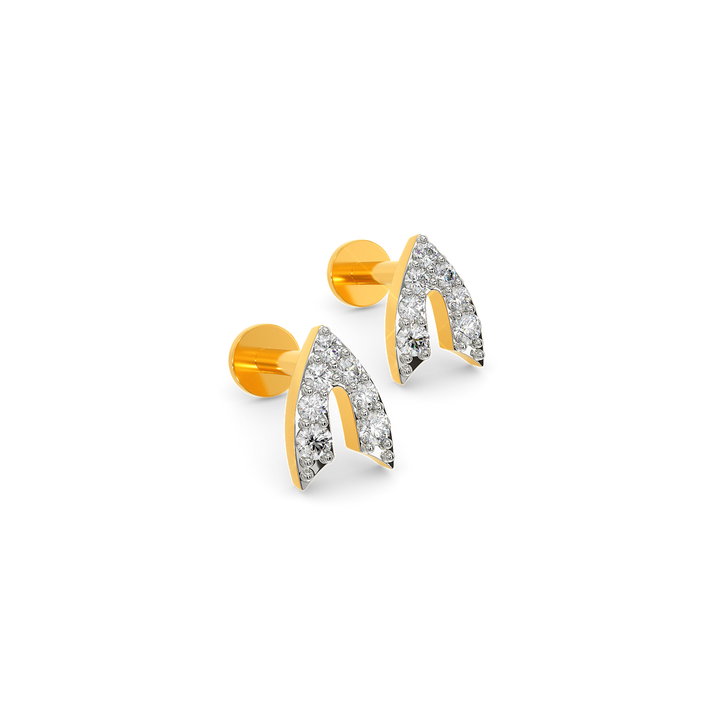 Fish Me Out Diamond Earrings